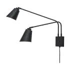 It's about RoMi Applique Murale Bremen Fer Noir | Convient pour 2x E27 