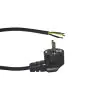 Noxion Power Voedingskabel Zwart - Schuko Europlug + Open uiteinden - 2m - 3 pole 0,75mm2